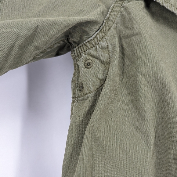 Polo Ralph Lauren Hooded Windbreaker Light Jacket Army Green Size Medium - Picture 6 of 13